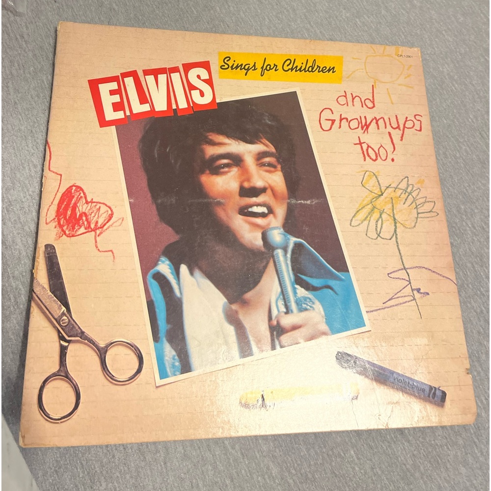 Elvis vinyl vintage “sings for children”